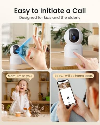 ZOSI C518 4MP Indoor Pan/Tilt Smart Home Security Camera for Pet Dog Baby Monitor,2.4G/5G Dual-Band Plug-in WiFi Cam,Auto-Tracking,Night Vision,Human Detection,2 Way Audio,Cloud&Memory Card Storage - Image 2