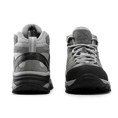 NORTIV 8 Women's Waterproof Hiking Boots Outdoor Trekking Camping Trail Hiking Boot Seeker,Size 5,Light Grey,Seeker - Image 9