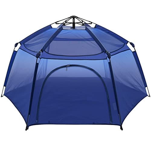 Alvantor Baby Playpen Play Yard 84"x84"x44”Large Kids Tents Pop Up Play Tent Indoor Outdoor Playhouse for Babies Toddlers Children Camping Playground Beach, 36-96 Months, Navy - Image 1
