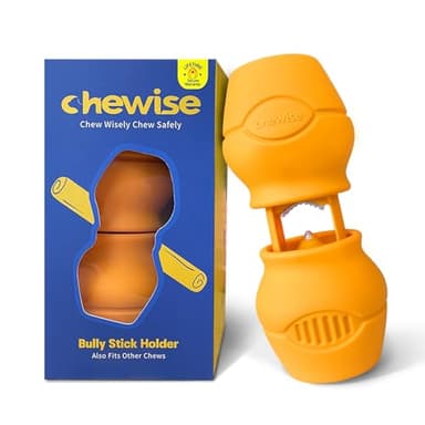 PetClan Chewise Bully Stick Holder, Improved Bully Sticks Holder, Ultimate Secure Heavy Duty, BPA-Free Safety Device to Prevent Choking, Fits Various Bully Sticks and Dog Sizes - Image 1