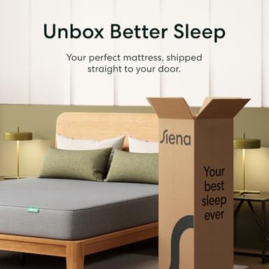 Siena 8” Full Memory Foam Mattress - Medium Firm - 180 Night Trial - Premium Pressure-Relieving Layers - 10 Year Warranty - Mattress in a Box - CertiPUR-US Certified - Image 5