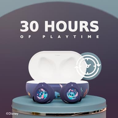 Disney Lilo and Stitch Bluetooth Earbuds w/Charging Case- Wireless Headphones w/Built-in Mic+ Up to 30 Hrs Playtime- Lilo and Stitch Gifts for Girls,Boys,Women,Men,All Fans of Lilo and Stitch Stuff - Image 3