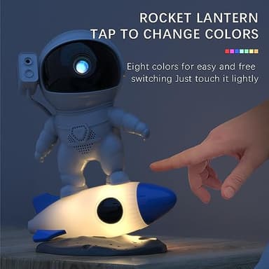 SFOUR Star Projector Galaxy Night Light,Rocket Astronaut 12 Sheets of Film to Meet The Fantasy of The Starry Sky Extreme, Gift for Kids Adults for Bedroom, Christmas, Birthdays, Valentine's Day etc. - Image 2