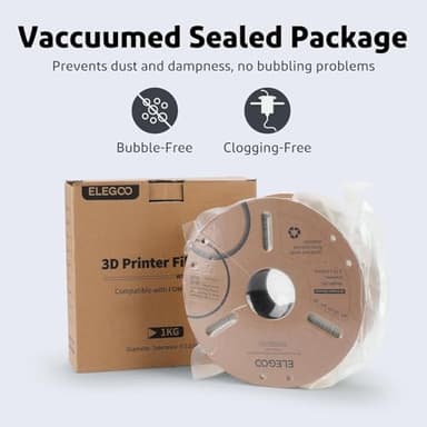 ELEGOO PLA Plus Filament 1.75mm Beige 1KG, PLA+ Tougher and Stronger 3D Printer Filament Dimensional Accuracy +/- 0.02mm, 1kg Spool(2.2lbs) Fits for Most FDM 3D Printers - Image 5
