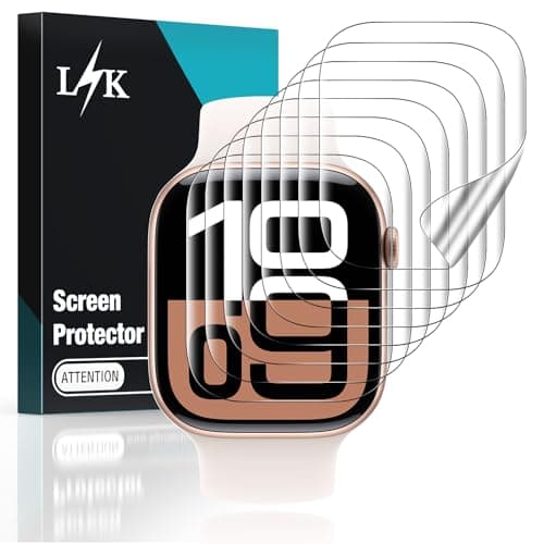LϟK 8 Pack for Apple Watch Series 11/10 Screen Protector 42mm- Self-Healing TPU Screen Protector, Anti Scratch 0 Bubble, HD Touch Sensitive, Upgrade Flexible Film for iWatch S11/10 42mm - Image 1