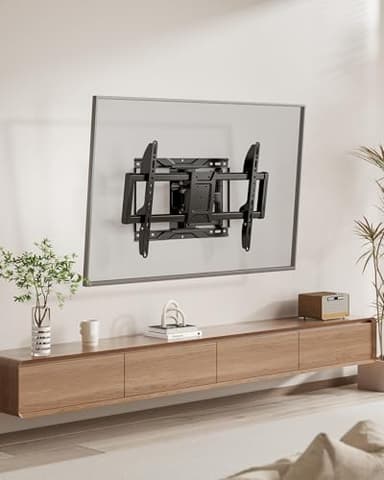 monTEK Full Motion TV Wall Mount for 37-84 Inch TVs, TV Mount Bracket with Articulating Arms, Tool-Free Tilt & Swivel, Extension, Max VESA 600x400mm, Fits 12“/16" Wood Studs, Up to 110lbs, 4X Tested - Image 8