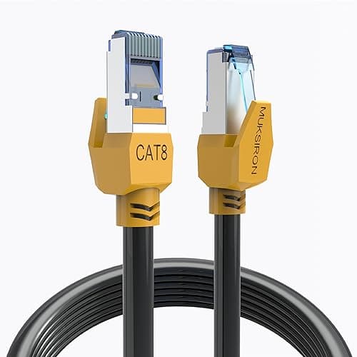 Cat8 Ethernet Cable, Outdoor&Indoor, 75 FT Heavy Duty High Speed Cat 8 LAN Network Cable, 40Gbps 2000MHz RJ45 Internet Computer Patch Cord, Weatherproof S/FTP UV Resistant for Gaming/Router/Modem - Image 1