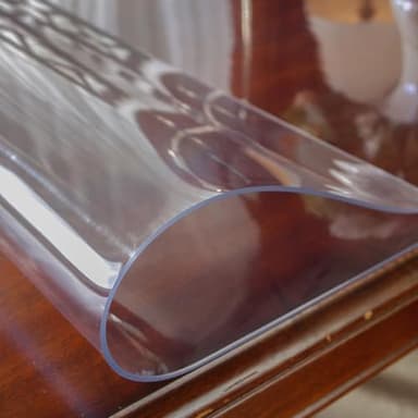 OstepDecor Clear Table Cover Protector 42 x 96 Inch, 2mm Thick Plastic Table Cover, Table Protector for Dining Room Table, Waterproof & Wipe Clean Table Mat Pad for Kitchen Wood Table - Image 9
