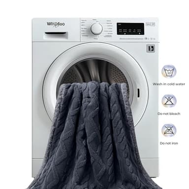 Waterproof Pet Blanket, Liquid Pee Proof Dog Blankets for Sofa Bed Couch, Reversible Sherpa Fleece Furniture Protector Cover for Small Medium Large Dogs Cats,Dark Grey X-Large（85" x 57"） - Image 7