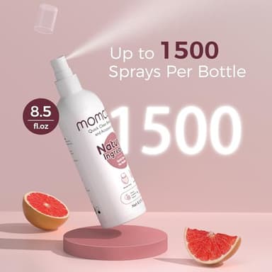 Momcozy Portable Breast Pump Cleaning Spray, Effective Milk Fat Removal & Residue-Free, Natural Grapefruit Scent, Pump Spray for Breast Pump or Accessories, and Other Baby Products, 8.5 Fl Oz - Image 2