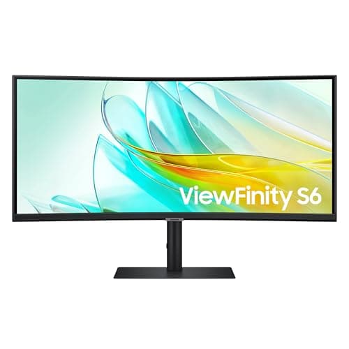 Samsung 34” ViewFinity S65UC, Ultra-WQHD, 100Hz, AMD FreeSync™ HDR10, KVM Switch Built in Speakers with USB-C Curved Monitor, LS34C654UANXGO, 2025 - Image 1
