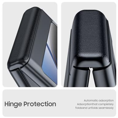 BSNRM for Motorola Razr Plus 2023 case, Built-in Screen Protector & Hinge Protection & Ultra Thin Matte PC Shockproof Phone Cover Smartphone Case for Moto Razr Plus 2023 (Black) - Image 4