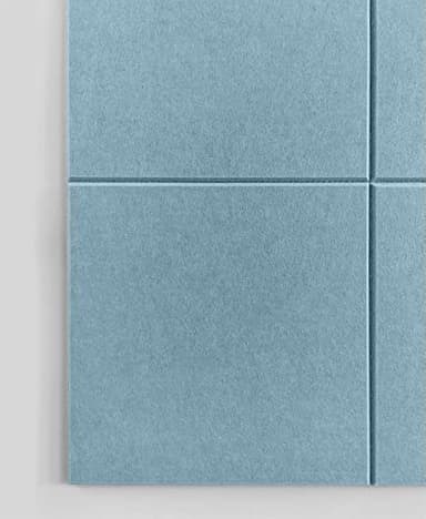 Large Cork Board Alternative - 12-Pack Felt Wall Tiles with Safe Removable Adhesive Tabs, Cork Wall Tiles Bulletin Board Home Office Essentials - Baby Blue - Image 5