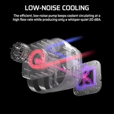 CORSAIR Nautilus 240 RS ARGB Liquid CPU Cooler – 240mm AIO – Low-Noise – Direct Motherboard Connection – Daisy-Chain – Intel LGA 1851/1700, AMD AM5/AM4 – 2X RS120 ARGB Fans Included – Black - Image 6