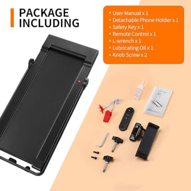 LICHICO Walking Pad Under Desk, 2 in 1 Portable Folding Treadmill, 3.0HP Brushless Motorized Electric Treadmill, Larger Running Area, Small Mini Running Machine for Home - Image 7