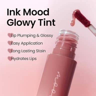 Peripera Ink Mood Glowy Tint | Lip-Plumping, Naturally Moisturizing, Lightweight, Glow-Boosting, Long-Lasting, Comfortable, Non-Sticky, Mask Friendly, No White Film 033 ROSY WISH - Image 4