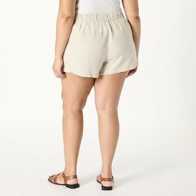 The Drop Women’s Essie Linen Pull On Mini Short, Natural Linen, XS - Image 6