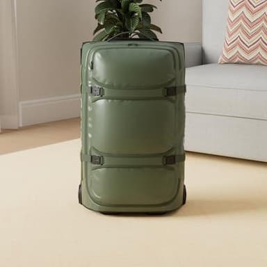 Gonex Rolling Duffle Bag with Wheels, 70L Water Repellent Wheeled Travel Duffel Luggage with Rollers 25 inch, Olive Green - Image 2