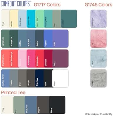 Comfort Colors Unisex Heavyweight Short Sleeve Tee, Style G1717/G1745. Multipack - Image 6