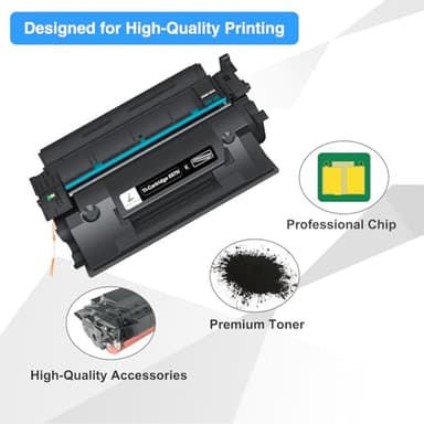 057H Black High Yield Toner: Compatible Replacement for Canon 057H 057 ImageCLASS MF445dw LBP226dw MF448dw LBP227dw LBP228dw MF449dw MF445 Laser Printer Ink (2-Pack) - Image 5