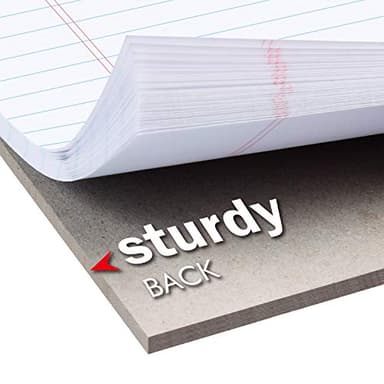 KAISA Colored Legal Pad Writing Pads 8.5x11 inch, Wide Ruled, 40 Sheets/Pad, 20lb Colored Paper, Perforated Writing Pad with Sturdy Back (4 Pads), KSU-5972 - Image 5