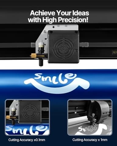 VEVOR 28-inch Cutting Machine for Vinyl, Features LCD Screen, Dual Adjustable Spring Rollers for Sign Crafting, Includes Signmaster for Creative Design & Cutting - Image 6