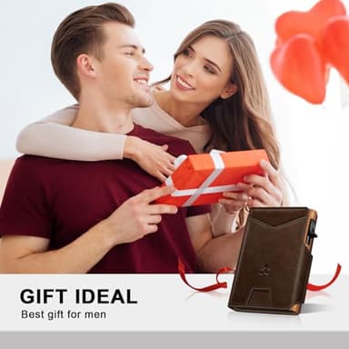 Wallet for Men Wallet with Slim Pop Up Card Holder 9-13 Cards, Bifold Minimalist Smart Wallet RFID Blocking Credit Card Holder with ID Window & Stretchable Cash Slot Compact Metal Aluminum Card Case - Image 9