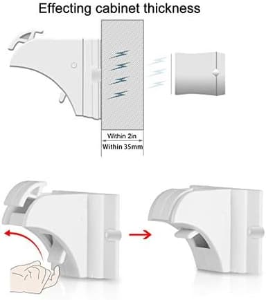 Vmaisi Magnetic Cabinet Locks for Babies (Stardand, Unit Count 4 - Image 5