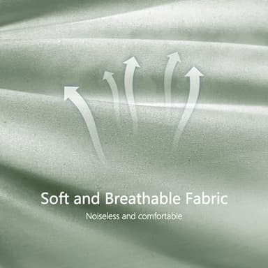 TEXARTIST Premium 2100 Series King Comforter All Season Breathable Sage Green Comforter Soft 4D Spiral Fiber Quilted Down Alternative Duvet Insert with Corner Tabs Luxury Hotel Style (90"x102") - Image 3