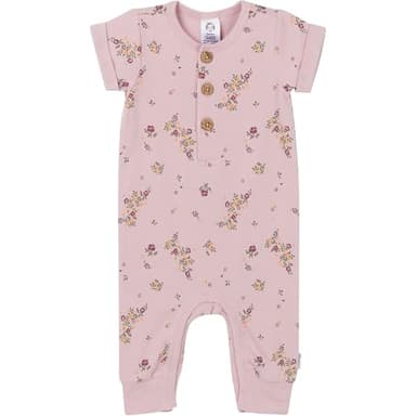 Gerber Baby Boys and Baby Girls' 2-Pack Long Leg Rompers, Floral, 3-6 Months - Image 3