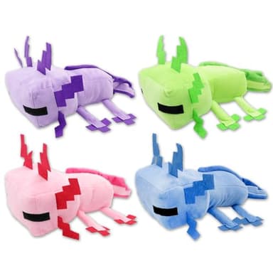 XSLWAN Blue Axolot Plush、Green Axolot Plush、 Pink Axolot Plush and Purple Axolot Plush Plush Stuffed Toy Soft Throw Pillow Kids Birthday Gift for Holidays, Birthdays（4PCS - Image 8