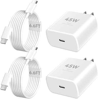 Phone 17 16 Pro Max Charger Fast Charging, 45W Super Fast USB C Charger Block with 6.6FT Charging Cable for 17 16 Pro Max/17 16 Pro/16 Plus,15 Pro Max/15 Pro/16, Android Phone - Image 3