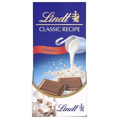 Lindt CLASSIC RECIPE Crispy Milk Chocolate Candy Bar, Milk Chocolate, 12 Pack, 4.4 oz. - Image 8