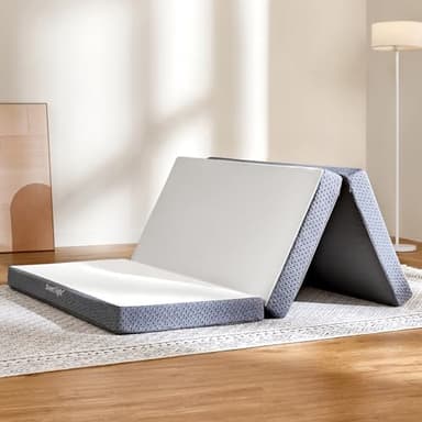 Sweetnight Tri Folding Mattress - 4-inch Foldable Mattress with a Collapsible and Washable Cover | Medium-Firm with Non-Slip Design | Suitable for RV Travel, Camping, Guest （Twin） - Image 1