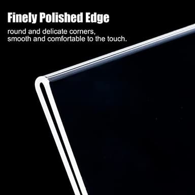 xydstay 6pack Acrylic Sign Holder 8.5 X 11, Vertical T Shape Clear Plastic Menu Holder, Unbreakable Table Sign for Restaurant, Office, School, Store and Home Use - Image 4