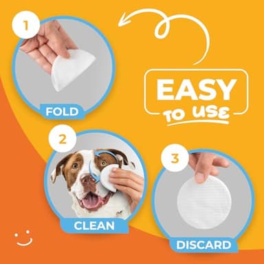 Paw Science Dog Eye Wipes - Hypoallergenic Eye & Face Wipes for Dogs, Cats, & Puppy - Pet Tear Stain Remover & Cleaner - Gently Cleans & Removes Discharge, Crust, & Gunk (Coconut) - Image 7