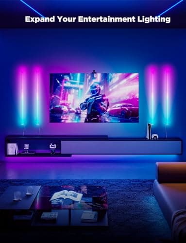 Govee Glide Wall Lights, RGBIC LED Light, Smart Gaming Light Works with Alexa and Google Assistant, RGB Lights Bar, LED Wall Lights for Bedroom, 2 Panels Set (3 Sections/Panel) - Image 2