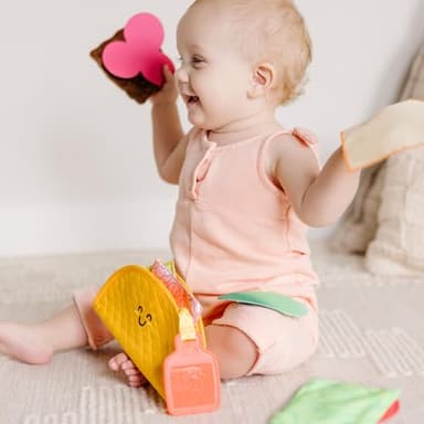 Melissa & Doug Multi-Sensory Soft Taco Fill & Spill Infant Toy - Sensory Toys For Babies, Baby Taco Toy, Baby Toys For Ages 6 Months And Older - Image 8