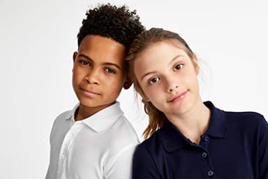 French Toast boys Short Sleeve Pique (Standard & Husky) Polo Shirt, White, 10-12 - Image 7