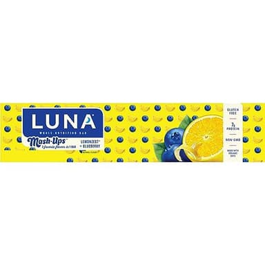 LUNA Bar - Mash-Ups LemonZest + Blueberry Flavor - Snack Bars - Non-GMO - Gluten-Free Protein Bars - Made with Organic Oats (15 Pack) - Image 12
