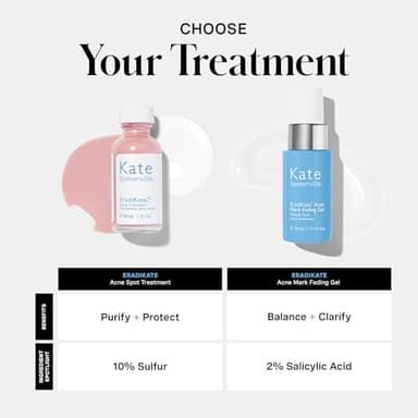 Kate Somerville EradiKate Acne Treatment - Clinically Formulated 10% Sulfur and BHA Spot Treatment – Clears Pimples, Cleans Pores and Prevents Breakouts, 1 Fl Oz - Image 8