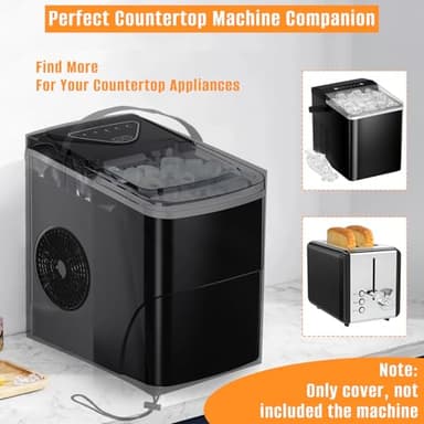 Ice Maker Cover, Suitable for Countertop Ice Maker Machine, Waterproof& Dustproof Cover for Portable Ice Makers/Ice Cube Maker/Ice Machine（Cover Only - Image 7