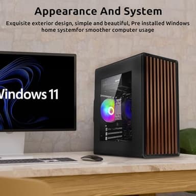 Desktop Computer Tower PC, Intel Core i7-4770-3.4GHz, 16GB DDR3 RAM, 512TB M.2 SSD Hard Drive, RGB Fan x 3, Wi-Fi 6.0, USB 3.0, HDMI, Windows 11 Home or Office - Image 6