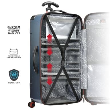 Traveler's Choice Maxporter II Hardside Spinner, TSA Lock, Black, 30" Trunk Luggage - Image 5