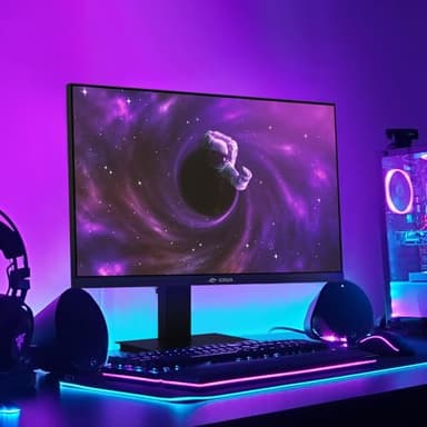 CRUA 24.5Inch Gaming Monitor 144Hz/165Hz, FHD(1920x1080P) 120% sRGB Computer Monitor, Height/Pivot/Swivel/Tilt Adjustable Vertical Monitor, Support FreeSync, DP,HDMI, Wall Mount (75mmX75mm) - Image 7