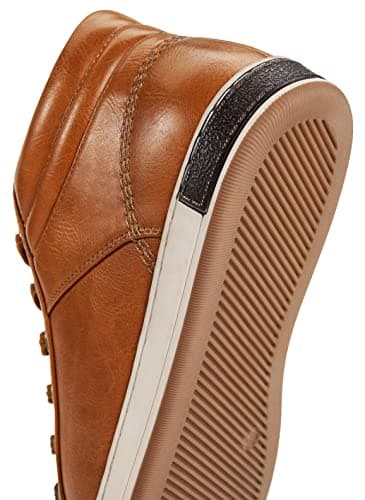 Jousen Men's Fashion Sneakers High Top Dress Sneakers Causal Shoes for Men (A81Q09 Yellow Brown 10.5) - Image 5