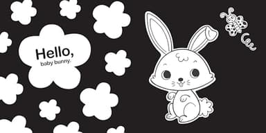 Hello, Baby Animals: A Black-and-White Board Book for Babies That Helps Visual Development (High-Contrast Books) - Image 2