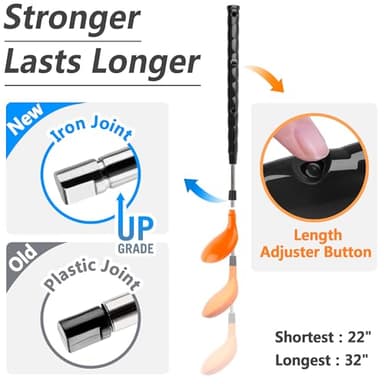 iPlay, iLearn Kids Golf Toys Set W/Left & Right Club Head, Boys Outdoor Sport Toy Age 3-5, Toddler Indoor Golf Ball Game, Child Exercise Active, Yard Play Birthday Gift 4 6 7 8 Year Olds Toddler Girl - Image 3