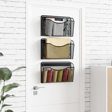 MINDEPOT Wall File Organizer,Hanging Wall Mounted File Folder Binder Holder Mail Organizer for Office,Home and School Supplies - Image 7
