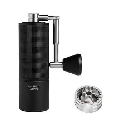 TIMEMORE Chestnut C3 ESP Pro Manual Coffee Grinder, Stainless Steel S2C Conical Burr Hand Coffee Grinder with Foldable Handle, Adjustable Grind Setting for Espresso and Pour Over - Black - Image 1